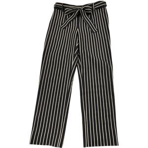 Antonio Melani Womens Sz 6 Dress Pants Stretch Denim Ivory Strip Side Zip Belt